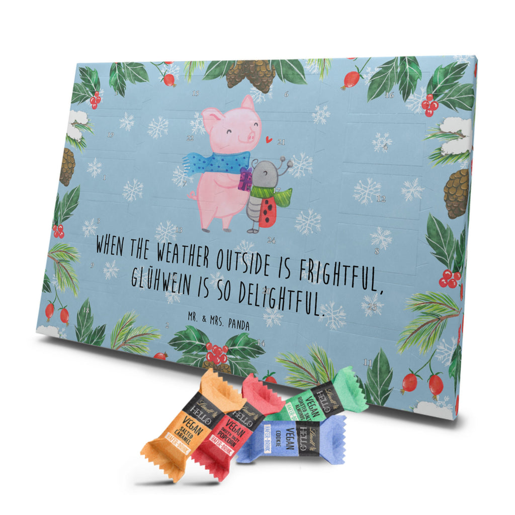 Veganer Adventskalender Glühschwein Smörle Schokoladen Adventskalender, Winter, Weihnachten, Weihnachtsdeko, Nikolaus, Advent, Heiligabend, Wintermotiv, Handgezeichnetes Glühschwein, Kreatives Glühschwein Design, Winterlicher Glühwein Spruch, Glühwein Liebhaber Geschenk, Herzliches Marienkäfer Motiv, Marienkäfer in Winterkleidung, Glühwein ist köstlich Spruch, Smörle der stolze Marienkäfer, Süßer Marienkäfer gibt Geschenk, Romantische Geschenkidee Glühwein