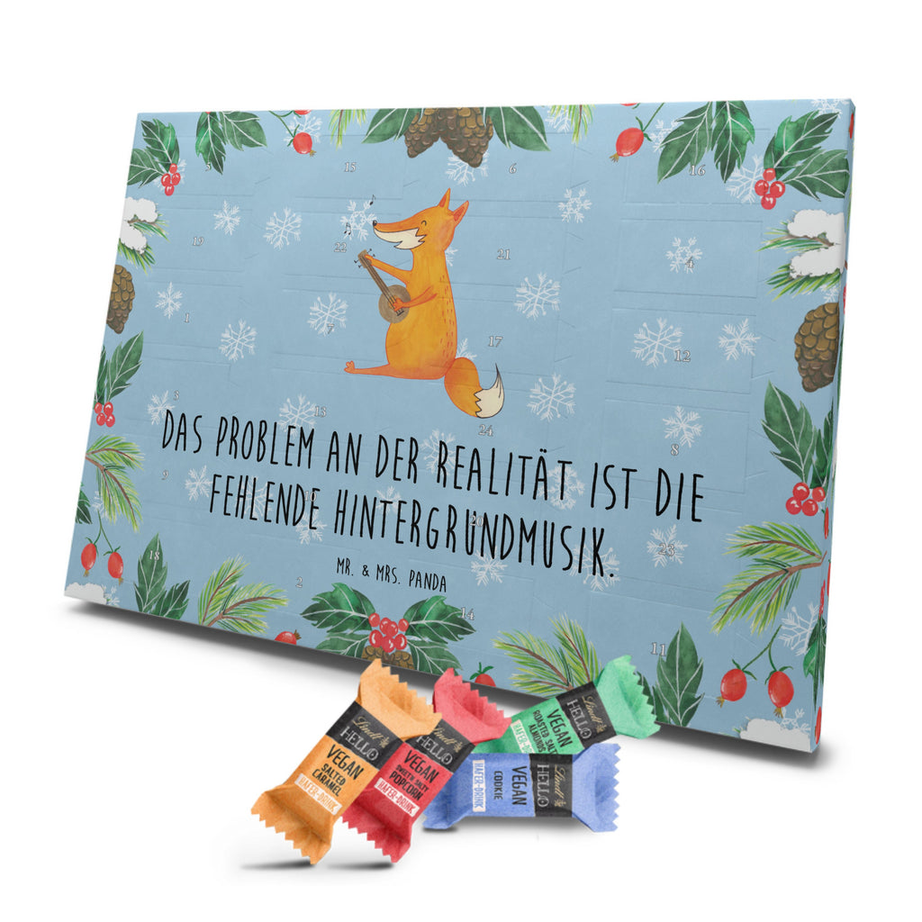 Veganer Adventskalender Fuchs Gitarre Schokoladen Adventskalender, Fuchs, Füchse, Geschenk Musiker, Musik Spruch, Musikerin, Sänger, Sängerin, Gitarre