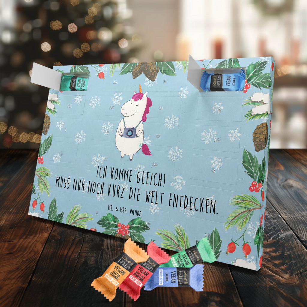 Veganer Adventskalender Einhorn Fotograf Schokoladen Adventskalender, Einhorn, Einhörner, Einhorn Deko, Pegasus, Unicorn, Fotograf, Fotografie, Kamera, Reisen, Weltreise, Weltenbummler, Urlaub, Tourist, Kurztrip, Reise, Städtereise