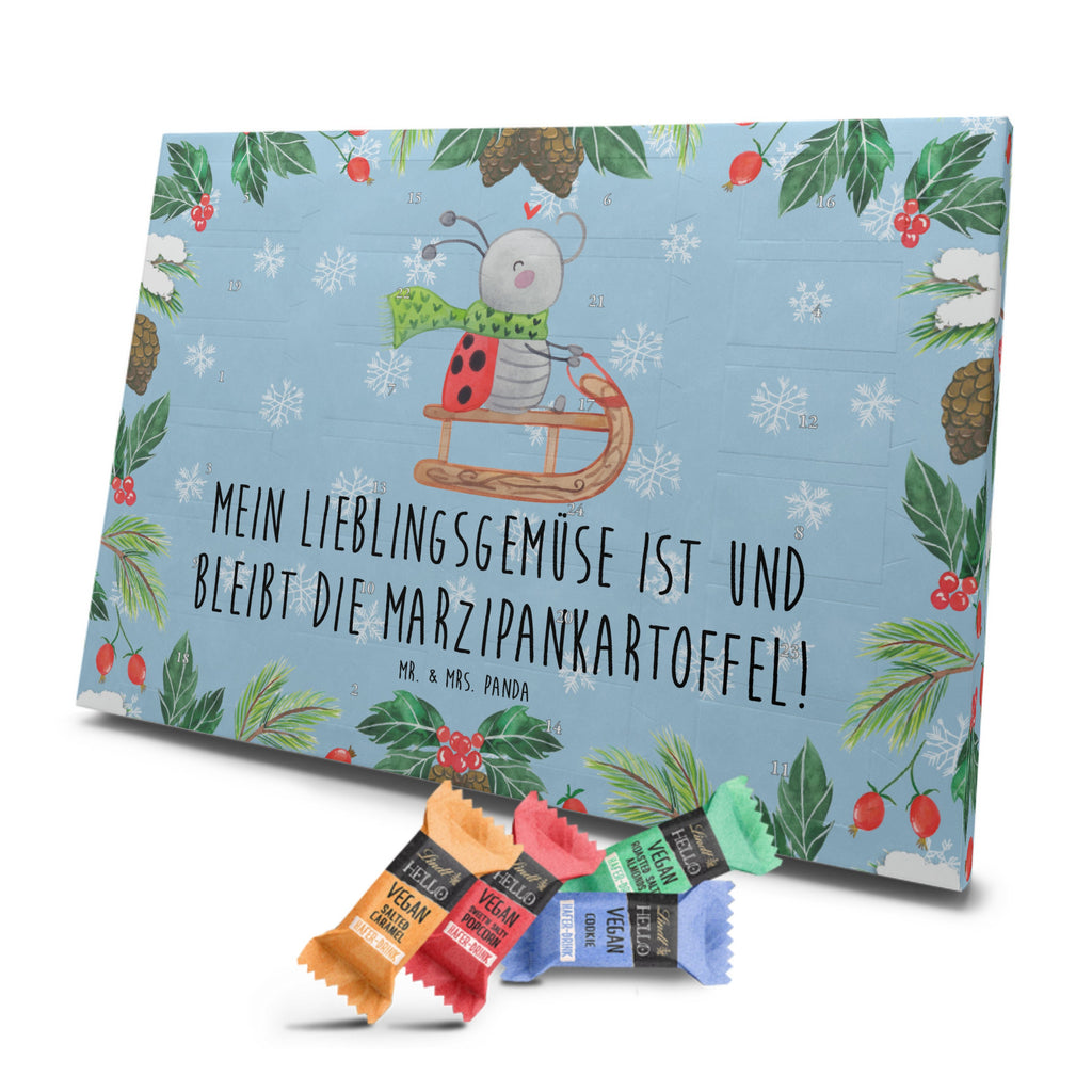 Veganer Adventskalender Smörle Rodeln Schokoladen Adventskalender, Winter, Weihnachten, Weihnachtsdeko, Nikolaus, Advent, Heiligabend, Wintermotiv, Schlittenfahren, Smörle, Marzipan