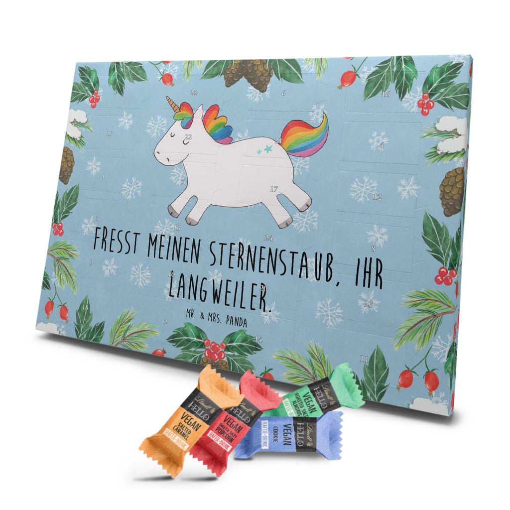 Veganer Adventskalender Einhorn Happy Schokoladen Adventskalender, Einhorn, Einhörner, Einhorn Deko, Pegasus, Unicorn, glücklich, fröhlich, Spaß, Freude, Lebensfreude, witzig, spannend, Lächeln, Lachen