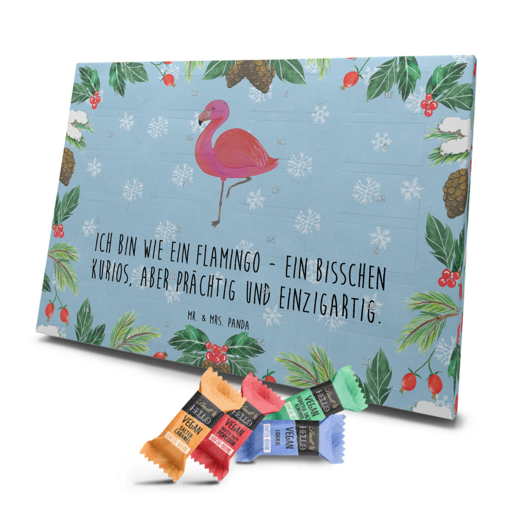 Veganer Adventskalender Flamingo Classic Schokoladen Adventskalender, Flamingo, Einzigartig, Selbstliebe, Stolz, ich, für mich, Spruch, Freundin, Freundinnen, Außenseiter, Sohn, Tochter, Geschwister