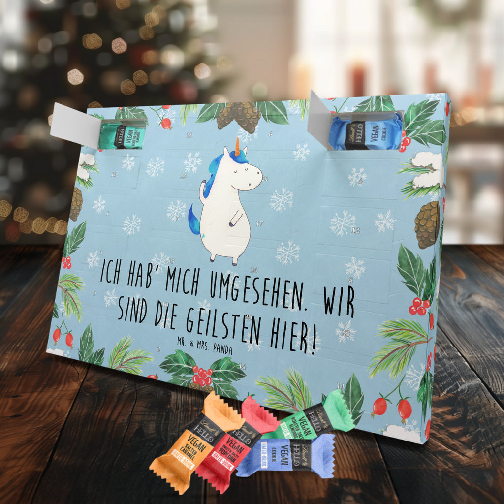 Veganer Adventskalender Einhorn Mann Schokoladen Adventskalender, Einhorn, Einhörner, Einhorn Deko, Pegasus, Unicorn, cool, Mann, Freundin, Familie, bester Freund, BFF, Party, hübsch, beste