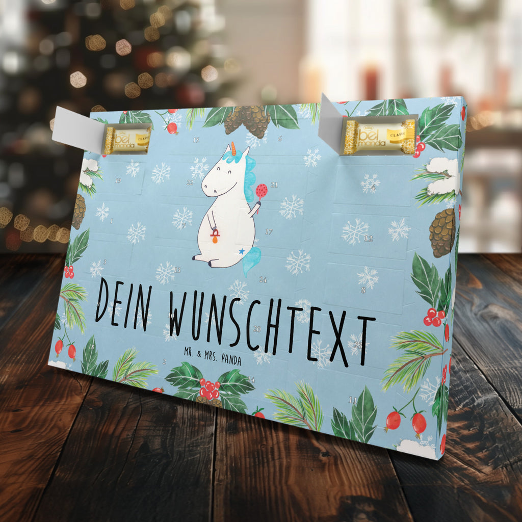 Personalisierter Marzipan Adventskalender Einhorn Baby Personalisierter Marzipan Adventskalender, Einhorn, Einhörner, Einhorn Deko, Pegasus, Unicorn, Mutter, Geburt, Geburtstag, erstes Kind, Baby, Babyglück, Nachwuchs, Eltern, Party, Kind, Schnuller