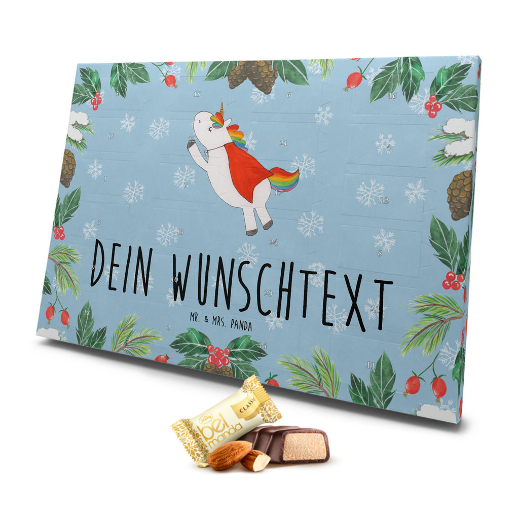 Personalisierter Marzipan Adventskalender Einhorn Super Personalisierter Marzipan Adventskalender, Einhorn, Einhörner, Einhorn Deko, Pegasus, Unicorn, Traummann, Superheld, Held, Freundin, Geschenk, Girl, Mädchen