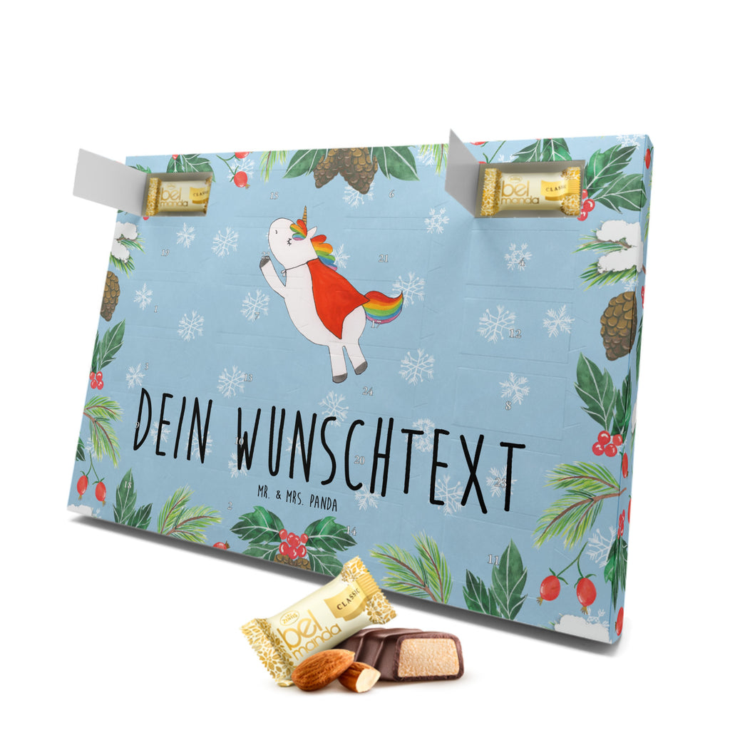 Personalisierter Marzipan Adventskalender Einhorn Super Personalisierter Marzipan Adventskalender, Einhorn, Einhörner, Einhorn Deko, Pegasus, Unicorn, Traummann, Superheld, Held, Freundin, Geschenk, Girl, Mädchen