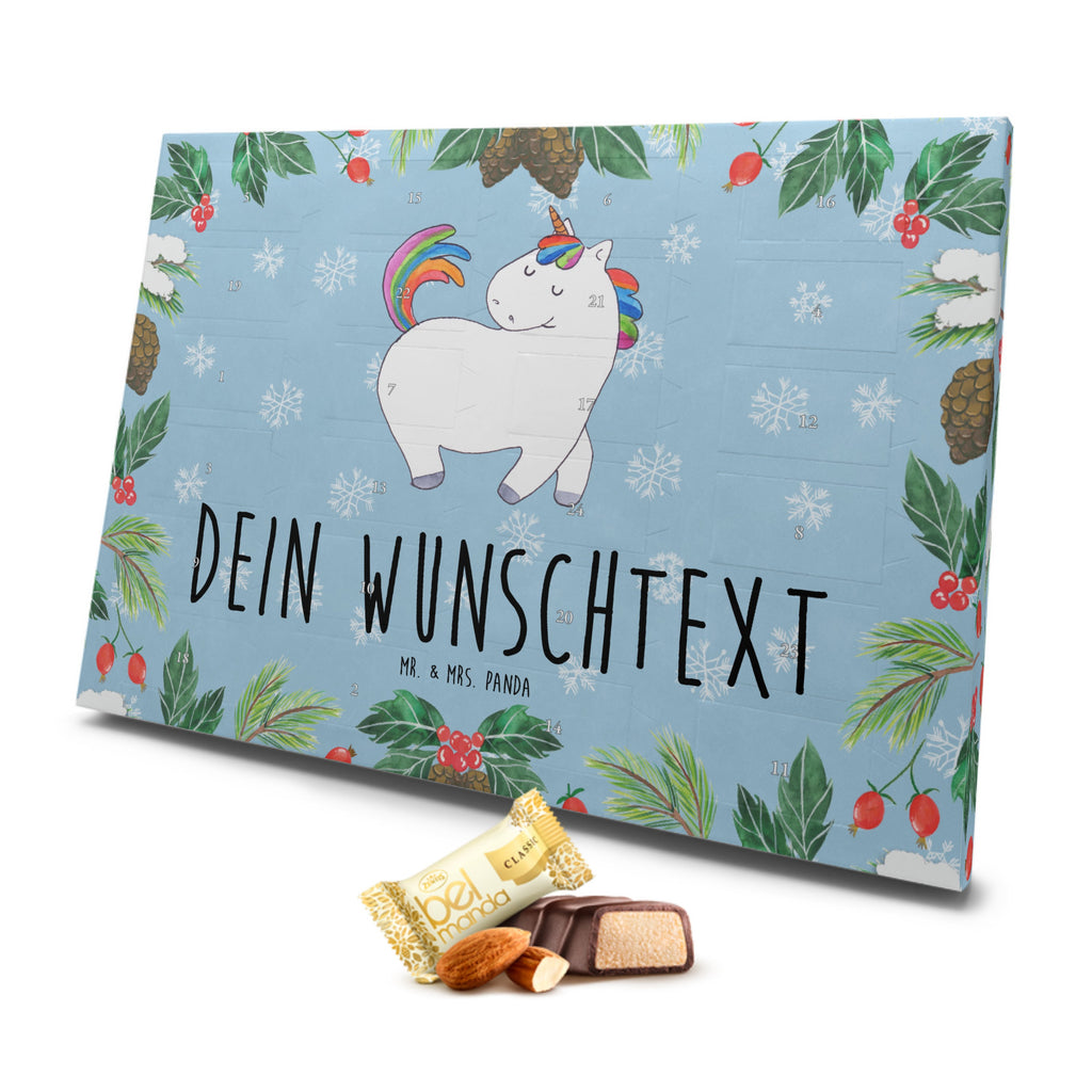 Personalisierter Marzipan Adventskalender Einhorn Stolzieren Personalisierter Marzipan Adventskalender, Einhorn, Einhörner, Einhorn Deko, Pegasus, Unicorn, stolz, anders, bunt, Pferd, Reiter, Reiten, Freundin, Geschenk