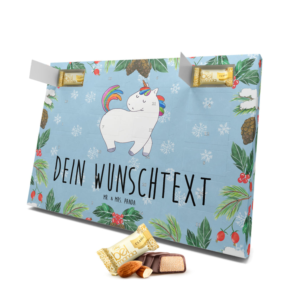 Personalisierter Marzipan Adventskalender Einhorn Stolzieren Personalisierter Marzipan Adventskalender, Einhorn, Einhörner, Einhorn Deko, Pegasus, Unicorn, stolz, anders, bunt, Pferd, Reiter, Reiten, Freundin, Geschenk