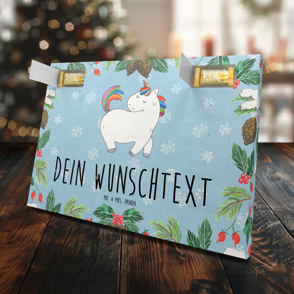 Personalisierter Marzipan Adventskalender Einhorn Stolzieren Personalisierter Marzipan Adventskalender, Einhorn, Einhörner, Einhorn Deko, Pegasus, Unicorn, stolz, anders, bunt, Pferd, Reiter, Reiten, Freundin, Geschenk