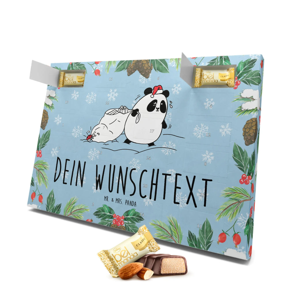 Personalisierter Marzipan Adventskalender Panda Weihnachten Personalisierter Marzipan Adventskalender