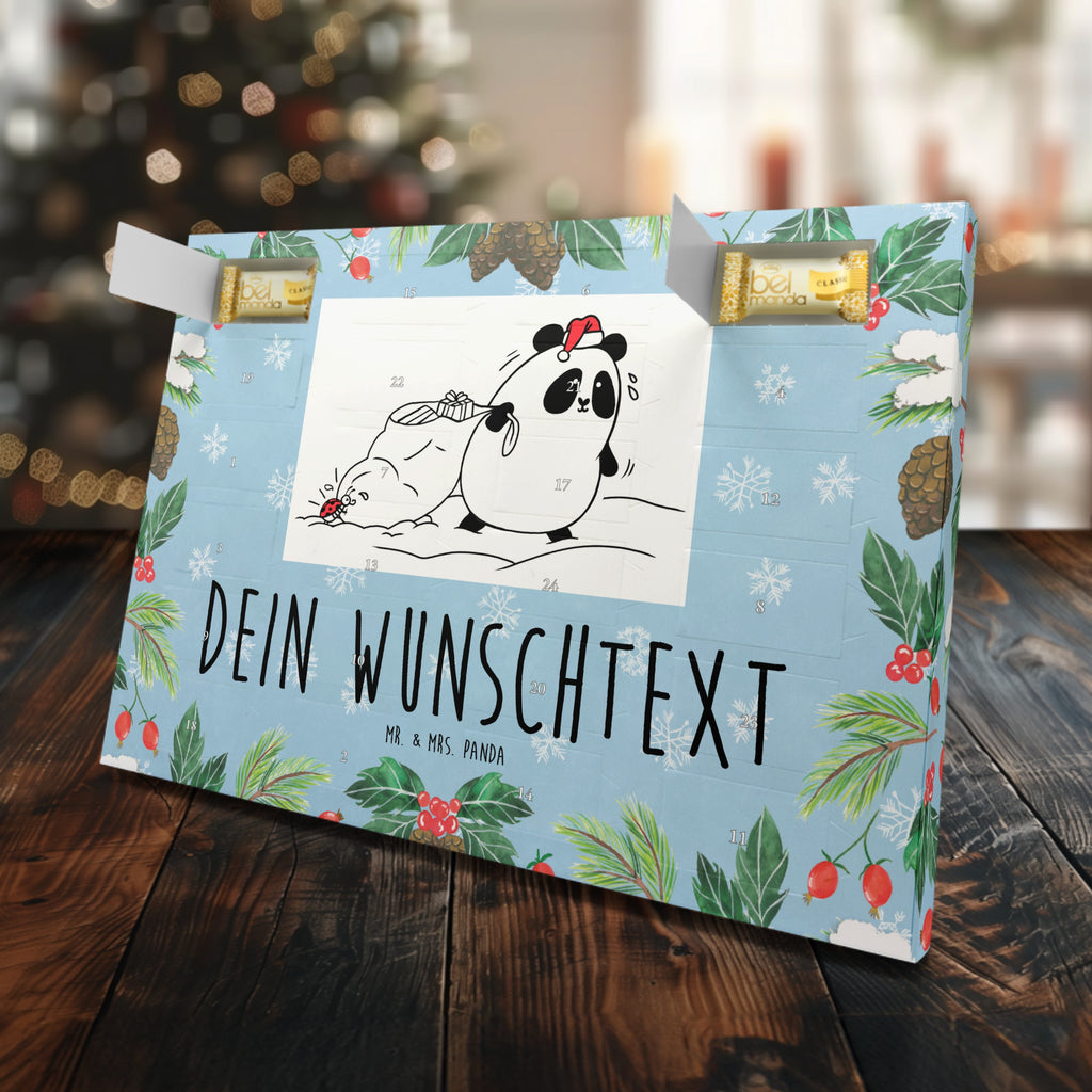 Personalisierter Marzipan Adventskalender Panda Weihnachten Personalisierter Marzipan Adventskalender