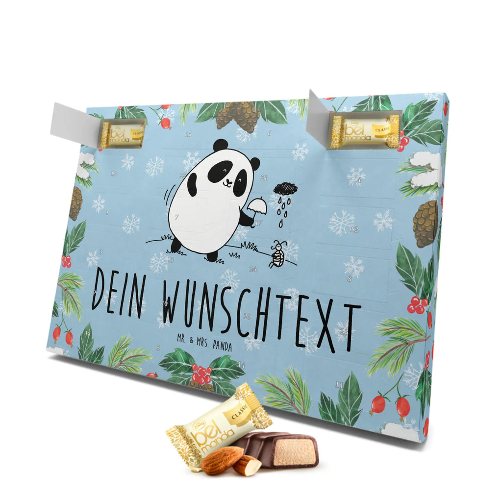 Personalisierter Marzipan Adventskalender Panda Zusammenhalt Personalisierter Marzipan Adventskalender