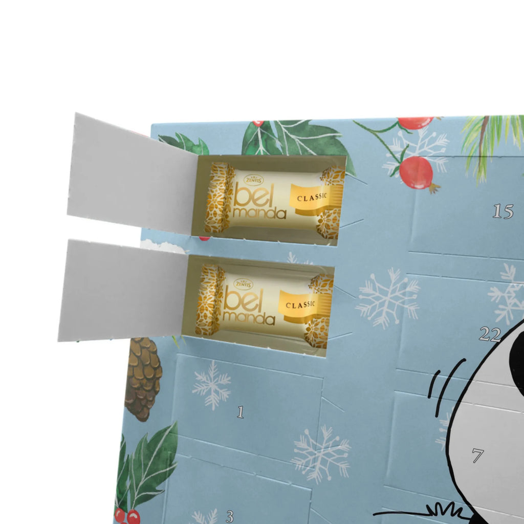 Personalisierter Marzipan Adventskalender Panda Zusammenhalt Personalisierter Marzipan Adventskalender