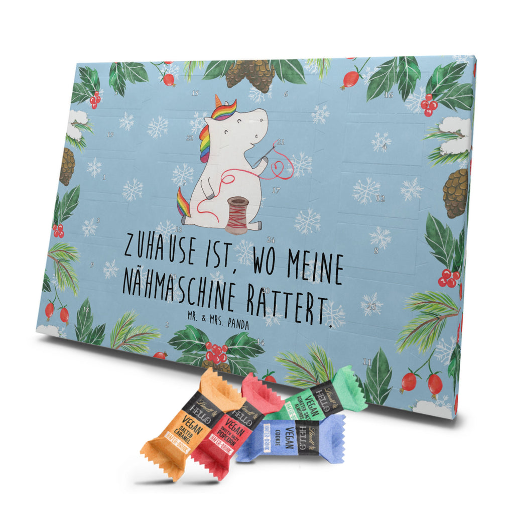 Veganer Adventskalender Einhorn Näherin Schokoladen Adventskalender, Einhorn, Einhörner, Einhorn Deko, Pegasus, Unicorn, Näherin, nähen, Mädchen, Freundin, Häkeln, Stricken, basteln, Nähzimmer