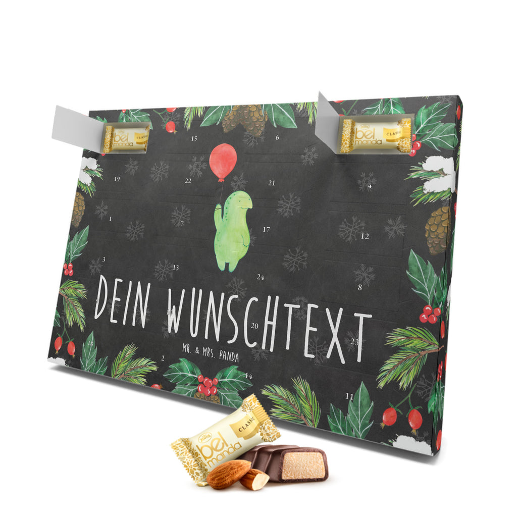 Personalisierter Marzipan Adventskalender Schildkröte Luftballon Personalisierter Marzipan Adventskalender, Schildkröte, Schildkröten, Mutausbruch, Motivation, Motivationsspruch