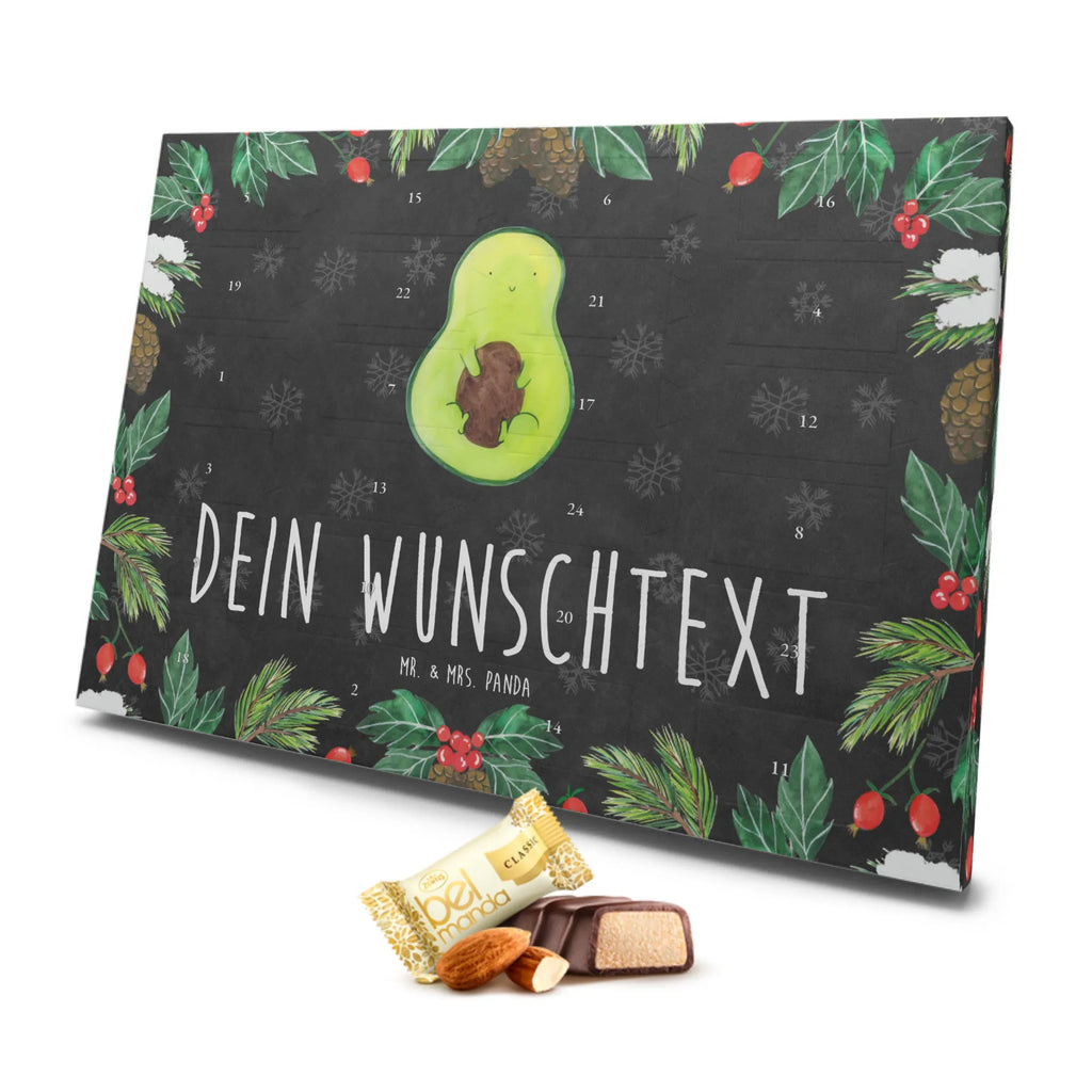 Personalisierter Marzipan Adventskalender Avocado Kern Personalisierter Marzipan Adventskalender, Avocado, Veggie, Vegan, Gesund, Avokado, Avocadokern, Kern, Pflanze, Spruch Leben