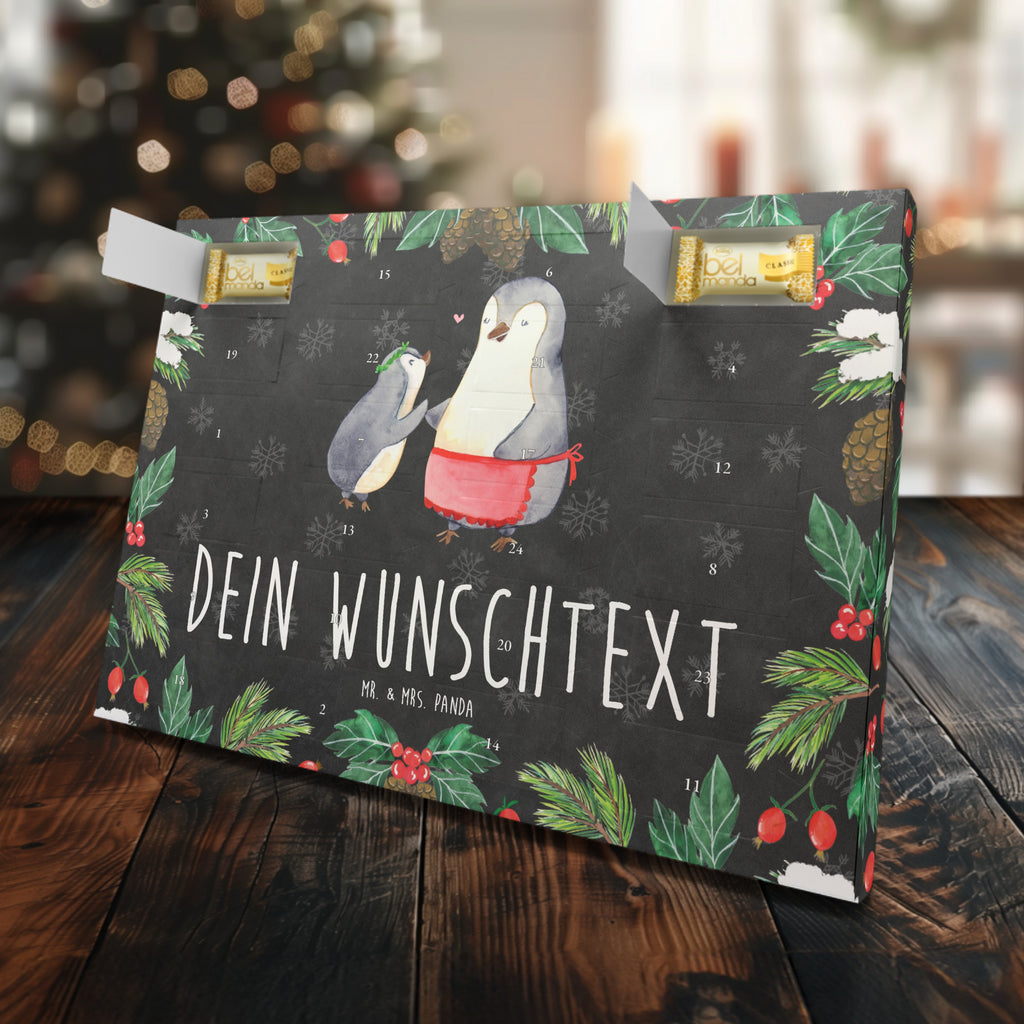 Personalisierter Marzipan Adventskalender Pinguin mit Kind Personalisierter Marzipan Adventskalender, Familie, Vatertag, Muttertag, Bruder, Schwester, Mama, Papa, Oma, Opa, Geschenk, Mami, Mutti, Mutter, Geburststag