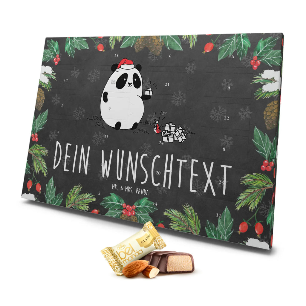 Personalisierter Marzipan Adventskalender Panda Weihnachtsgeschenk Personalisierter Marzipan Adventskalender