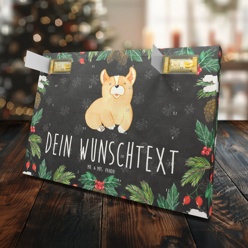 Personalisierter Marzipan Adventskalender Corgie Personalisierter Marzipan Adventskalender, Hund, Hundemotiv, Haustier, Hunderasse, Tierliebhaber, Hundebesitzer, Sprüche, Corgie, Welsh Corgie Pembroke, britisch, Motivation, Spruch, Hundespruch, Lebensfreude