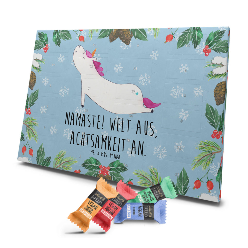 Veganer Adventskalender Einhorn Yoga Schokoladen Adventskalender, Einhorn, Einhörner, Einhorn Deko, Pegasus, Unicorn, Yoga, Namaste, Achtsamkeit, Entspannung, Joga, Yogamatte, Sport, lustig, witzig, süß