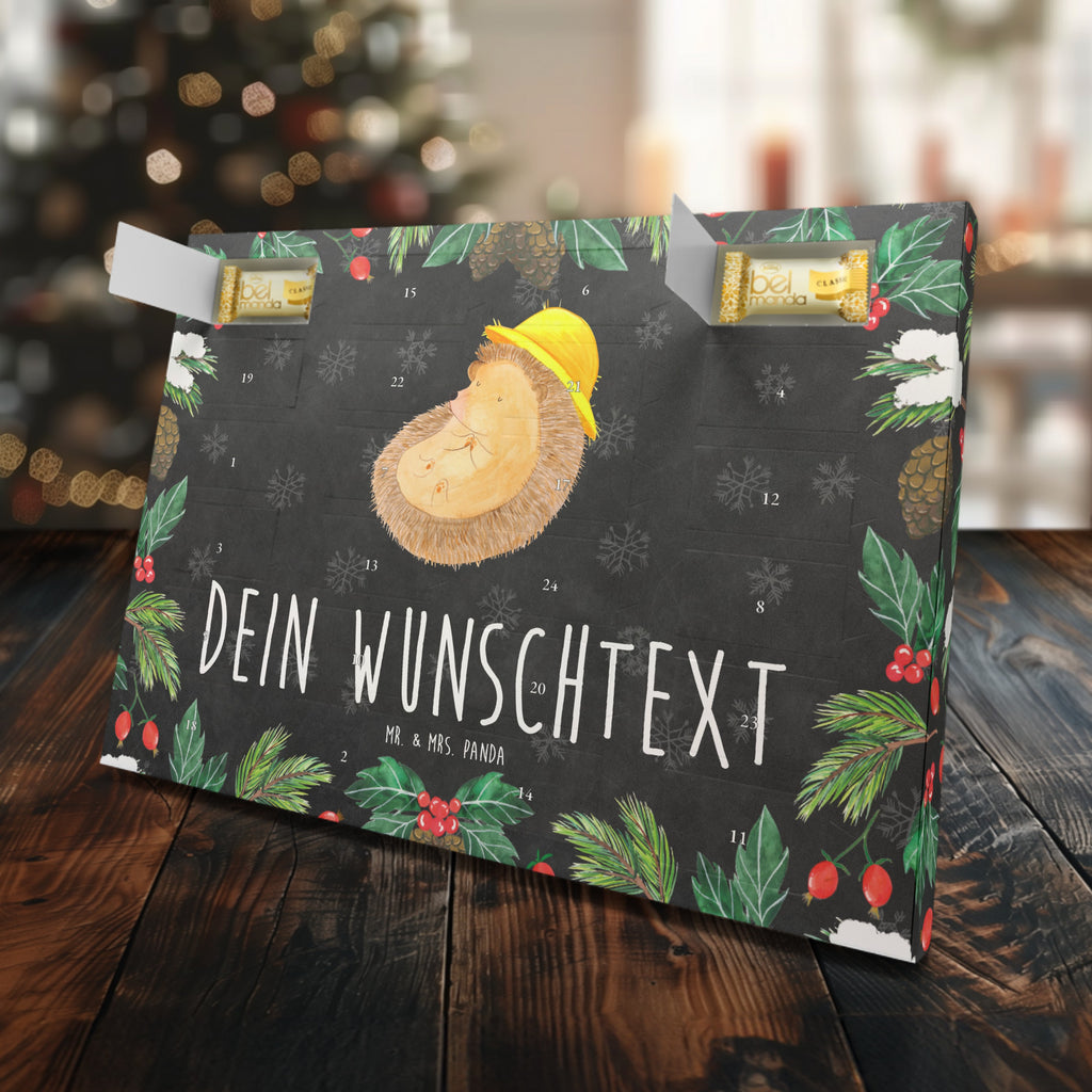 Personalisierter Marzipan Adventskalender Igel Beten Personalisierter Marzipan Adventskalender, Tiermotive, Gute Laune, lustige Sprüche, Tiere, Igel, Igel mit Hut, Sonnenhut, Gott, Amen, beten, Leben, Dankbarkeit, Dankbar sein, dankbar, genießen