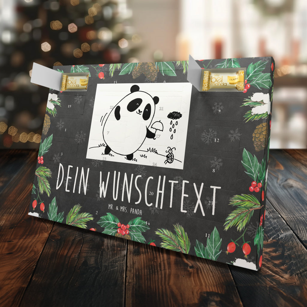 Personalisierter Marzipan Adventskalender Panda Zusammenhalt Personalisierter Marzipan Adventskalender