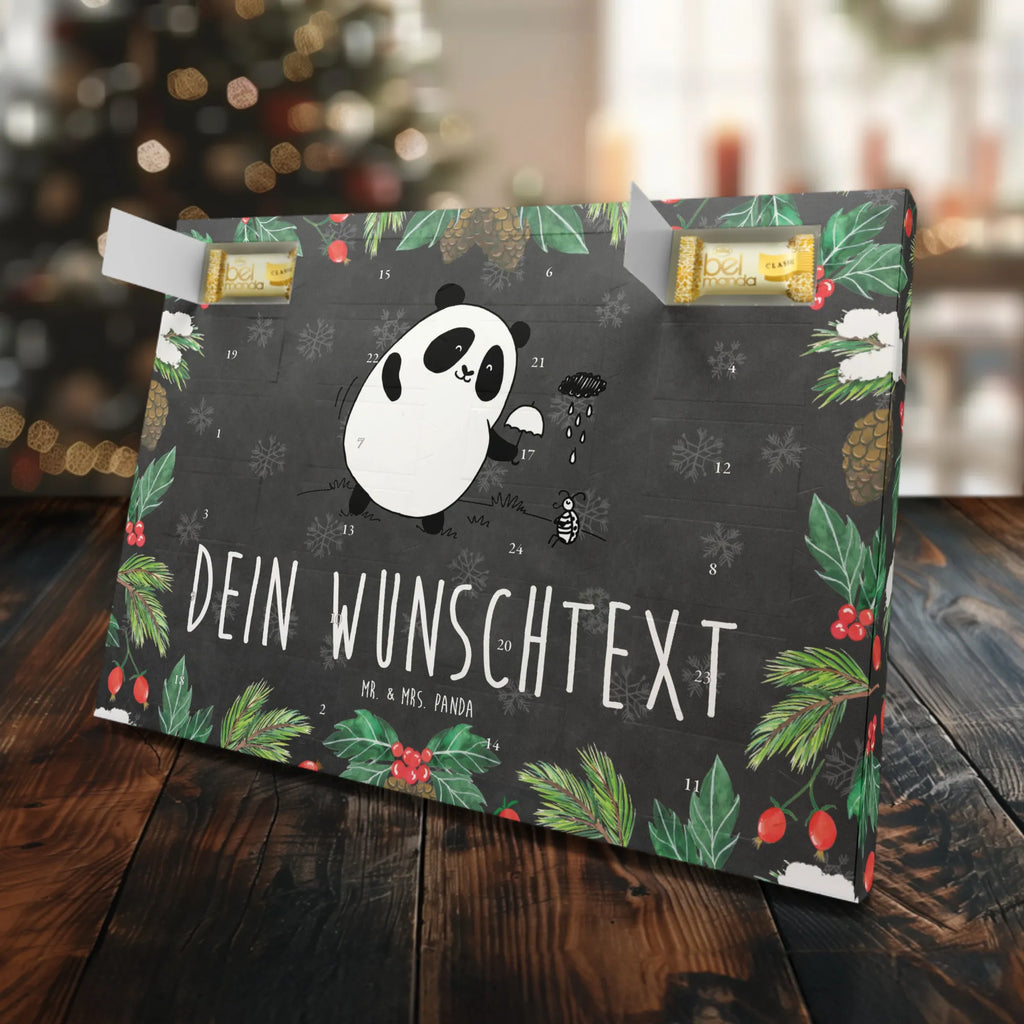 Personalisierter Marzipan Adventskalender Panda Zusammenhalt Personalisierter Marzipan Adventskalender