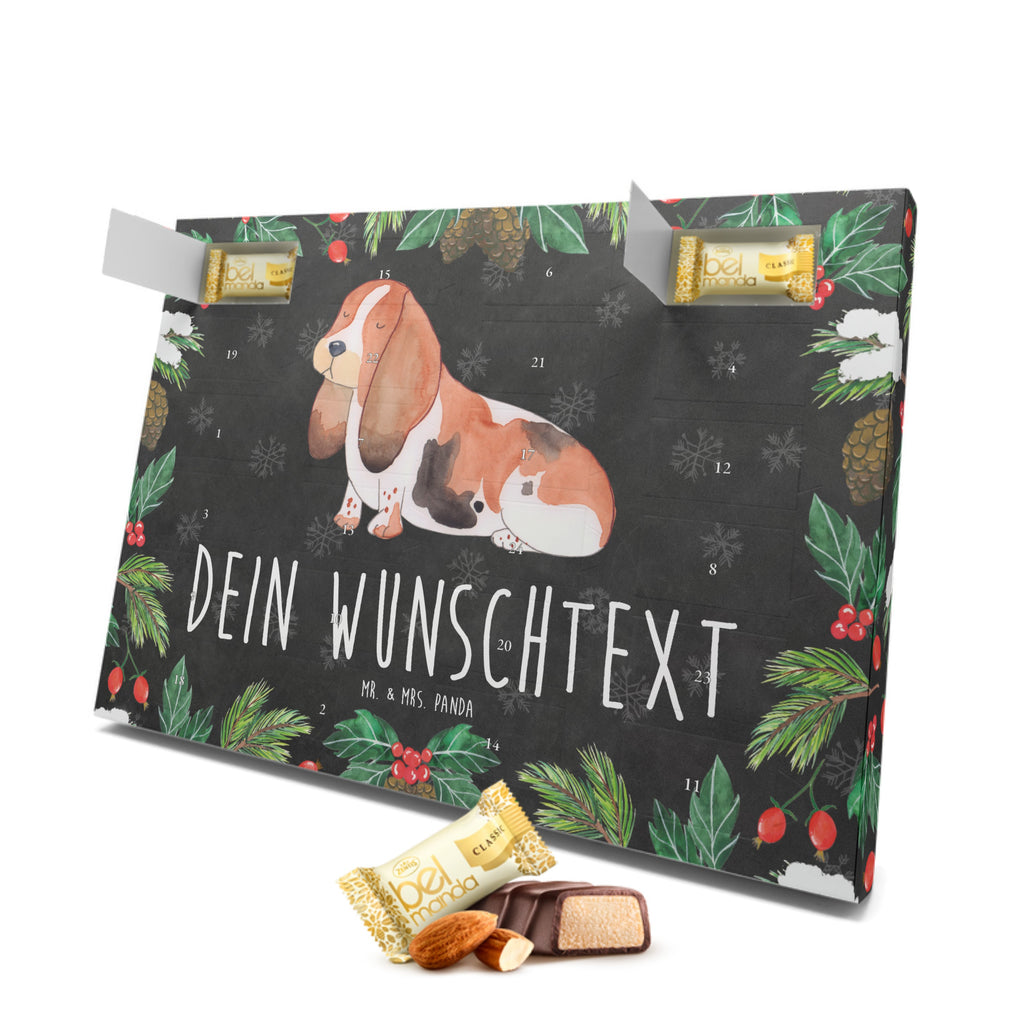 Personalisierter Marzipan Adventskalender Hund Basset Hound Personalisierter Marzipan Adventskalender, Hund, Hundemotiv, Haustier, Hunderasse, Tierliebhaber, Hundebesitzer, Sprüche, Basset Hound, Basset, Hundeliebe, kinderlos