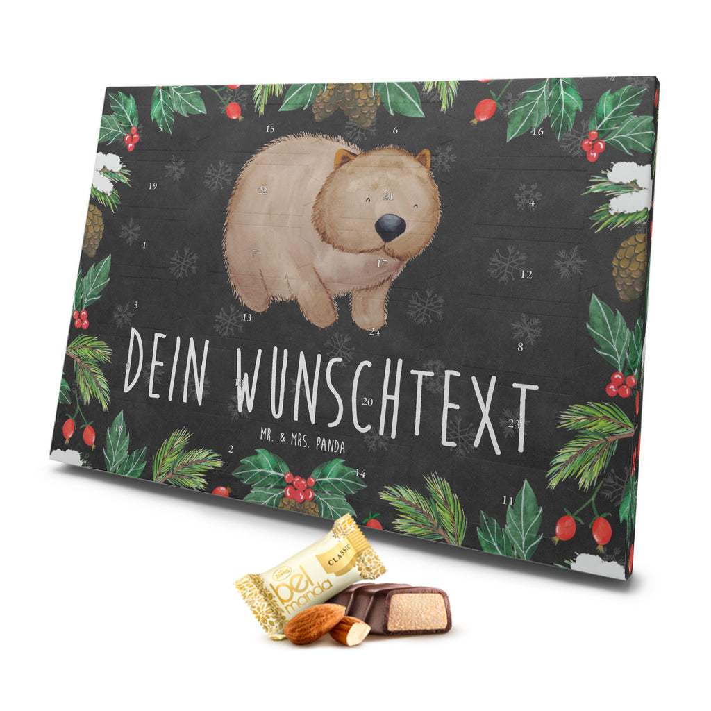 Personalisierter Marzipan Adventskalender Wombat Personalisierter Marzipan Adventskalender, Tiermotive, Gute Laune, lustige Sprüche, Tiere, Wombat, Das Leben ist schön, Motivation, Spruch, Australien