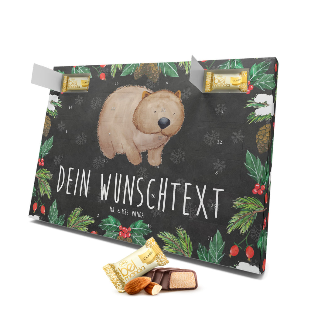 Personalisierter Marzipan Adventskalender Wombat Personalisierter Marzipan Adventskalender, Tiermotive, Gute Laune, lustige Sprüche, Tiere, Wombat, Das Leben ist schön, Motivation, Spruch, Australien