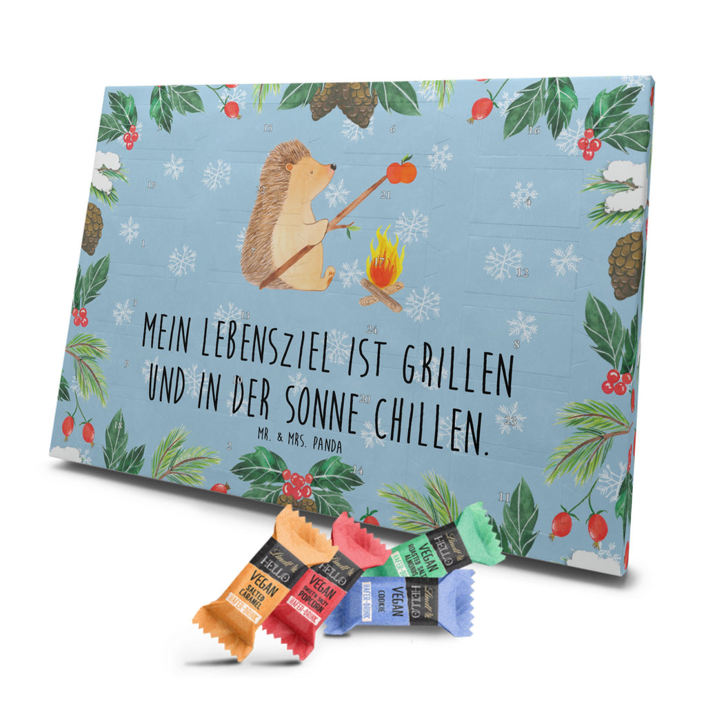 Veganer Adventskalender Igel Grillen Schokoladen Adventskalender, Tiermotive, Gute Laune, lustige Sprüche, Tiere, Igel, Grillen, Ziele, Motivation, arbeitslos, Sinn des Lebens, Spruch