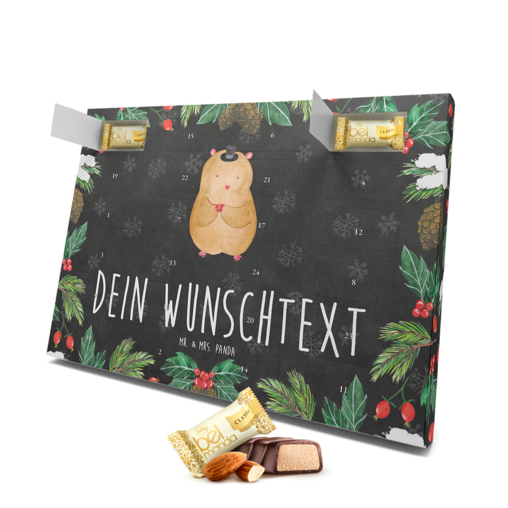 Personalisierter Marzipan Adventskalender Hamster Hut Personalisierter Marzipan Adventskalender, Tiermotive, Gute Laune, lustige Sprüche, Tiere, Hamster, Hut, Magier, Zylinder, Zwerghamster, Zauberer