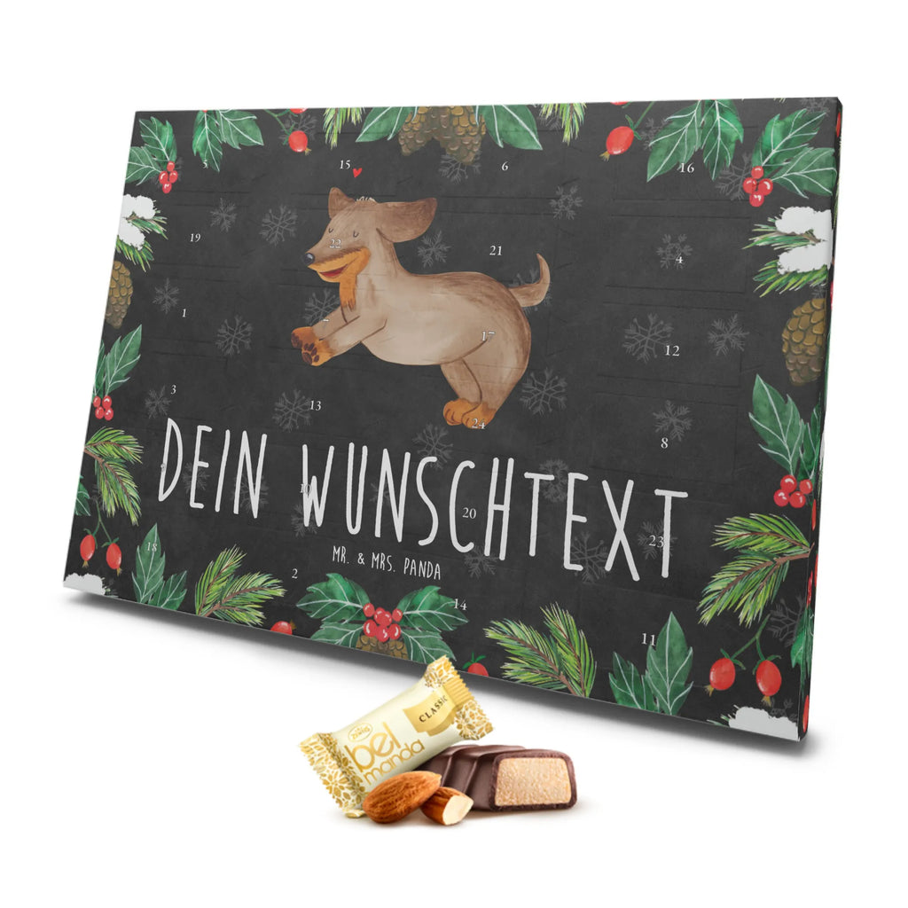 Personalisierter Marzipan Adventskalender Hund Dackel Personalisierter Marzipan Adventskalender, Hund, Hundemotiv, Haustier, Hunderasse, Tierliebhaber, Hundebesitzer, Sprüche, Hunde, Dackel, Dachshund, happy dog