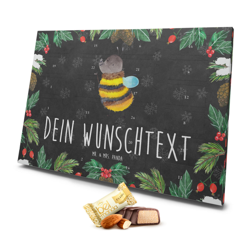 Personalisierter Marzipan Adventskalender Hummel flauschig Personalisierter Marzipan Adventskalender, Tiermotive, Gute Laune, lustige Sprüche, Tiere, Hummel, Flauschig, Biene, Blume, Natur