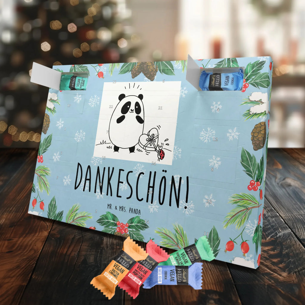 Veganer Adventskalender Panda Dankeschön Schokoladen Adventskalender