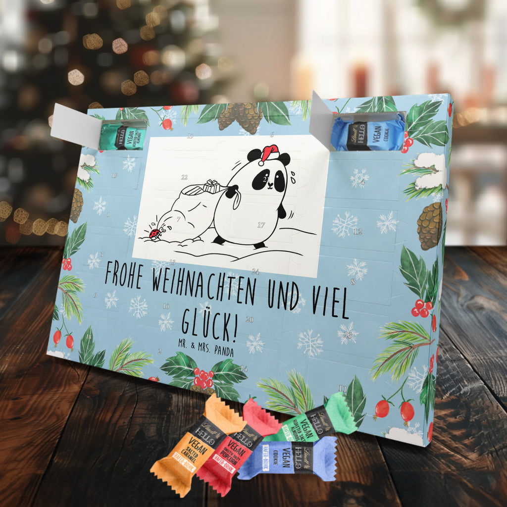 Veganer Adventskalender Panda Weihnachten Schokoladen Adventskalender