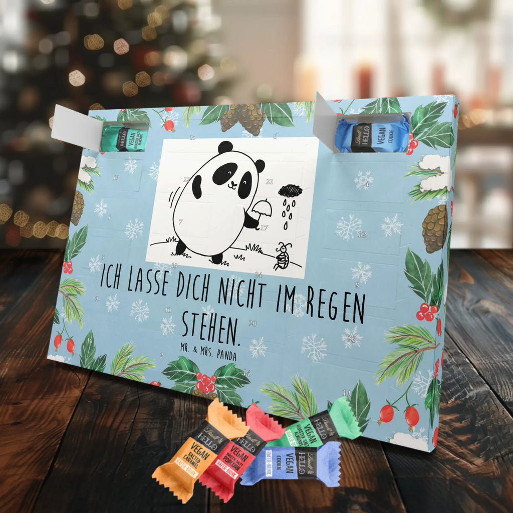 Veganer Adventskalender Panda Zusammenhalt Schokoladen Adventskalender