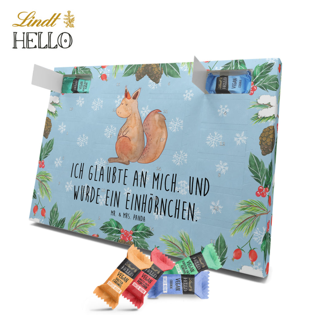 Veganer Adventskalender Einhorn Glauben Schokoladen Adventskalender, Einhorn, Einhörner, Einhorn Deko, Pegasus, Unicorn, Einhörnchen, Eichhörnchen, Eichhorn