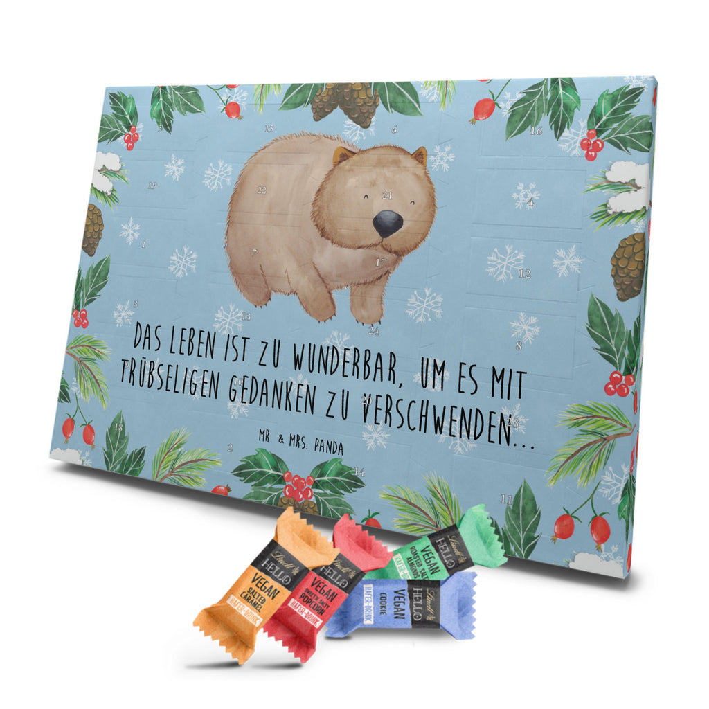 Veganer Adventskalender Wombat Schokoladen Adventskalender, Tiermotive, Gute Laune, lustige Sprüche, Tiere, Wombat, Das Leben ist schön, Motivation, Spruch, Australien