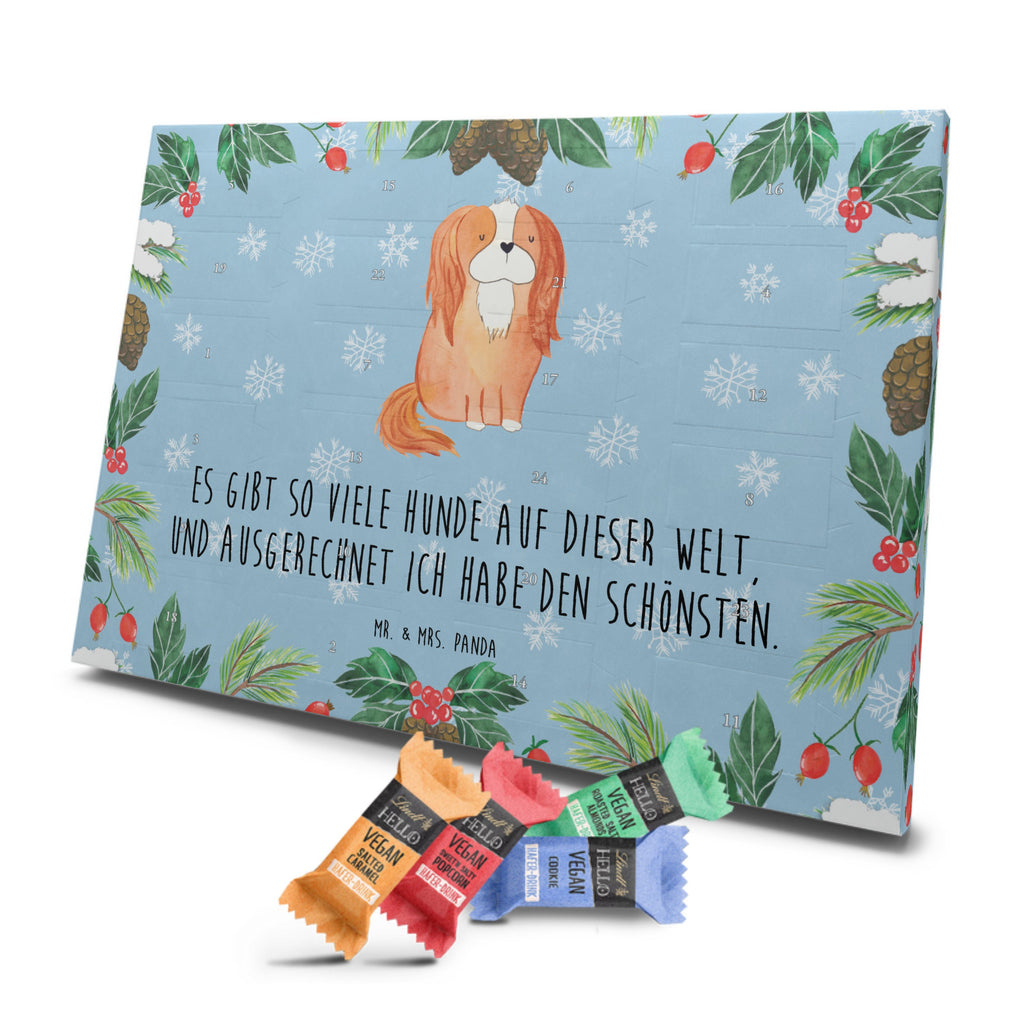 Veganer Adventskalender Hund Cavalier King Charles Spaniel Schokoladen Adventskalender, Hund, Hundemotiv, Haustier, Hunderasse, Tierliebhaber, Hundebesitzer, Sprüche, Cavalier King Charles Spaniel, Cockerspaniel, Spaniel, Spruch, schönster Hund