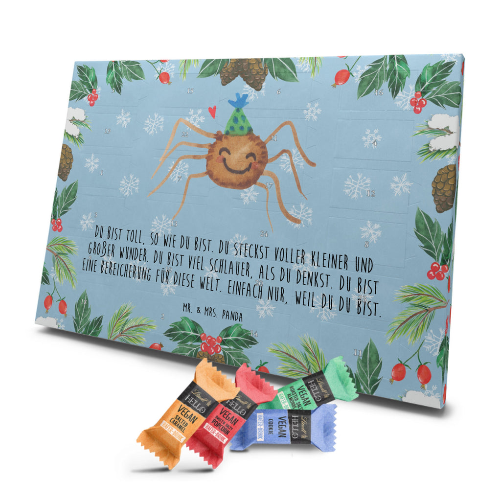 Veganer Adventskalender Spinne Agathe Party Schokoladen Adventskalender, Spinne Agathe, Spinne, Agathe, Videos, Merchandise, Selbstliebe, Wunder, Motivation, Glück