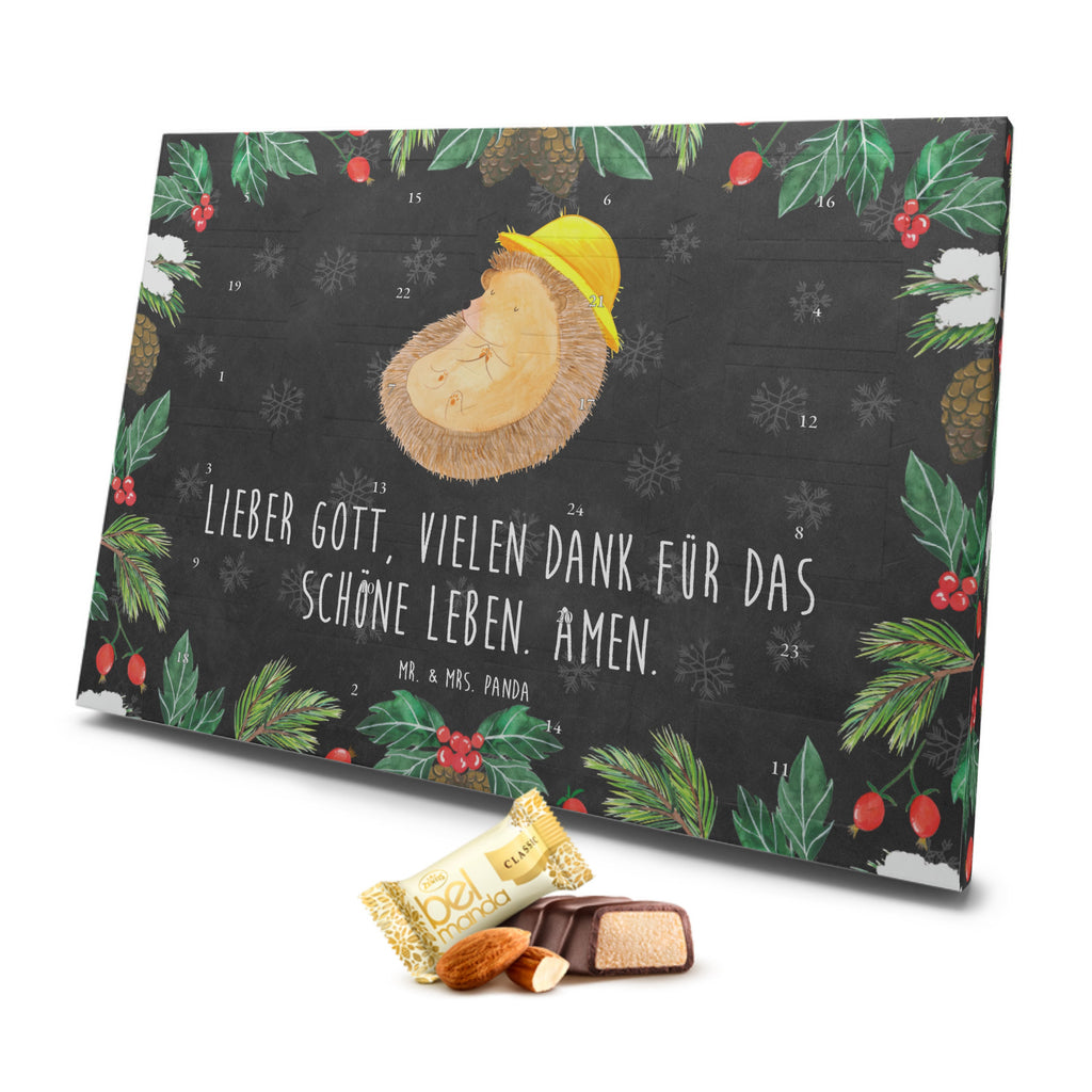 Marzipan Adventskalender Igel Beten Marzipan Adventskalender, Tiermotive, Gute Laune, lustige Sprüche, Tiere, Igel, Igel mit Hut, Sonnenhut, Gott, Amen, beten, Leben, Dankbarkeit, Dankbar sein, dankbar, genießen