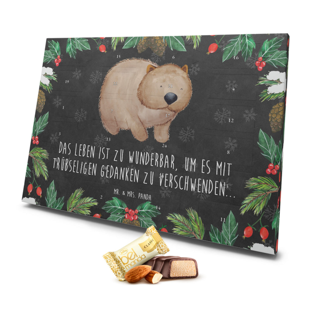 Marzipan Adventskalender Wombat Marzipan Adventskalender, Tiermotive, Gute Laune, lustige Sprüche, Tiere, Wombat, Das Leben ist schön, Motivation, Spruch, Australien