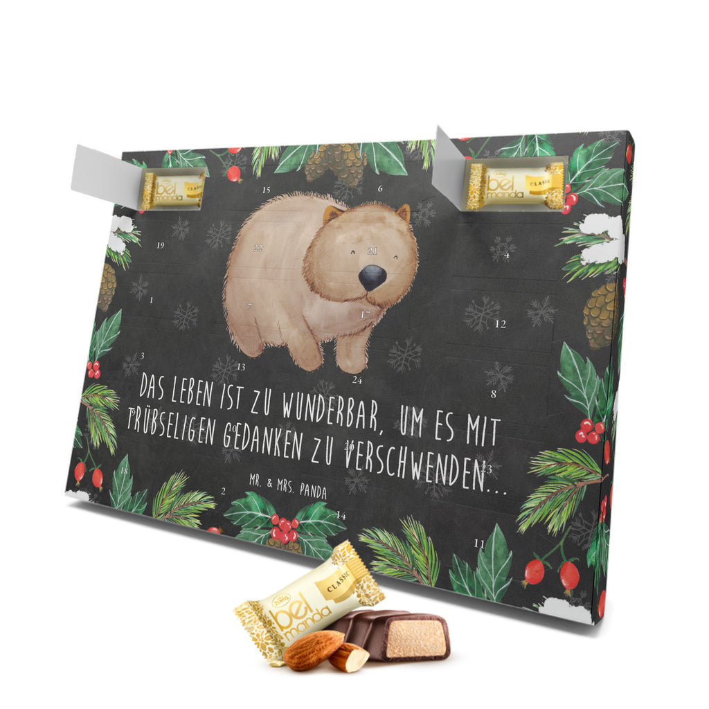 Marzipan Adventskalender Wombat Marzipan Adventskalender, Tiermotive, Gute Laune, lustige Sprüche, Tiere, Wombat, Das Leben ist schön, Motivation, Spruch, Australien