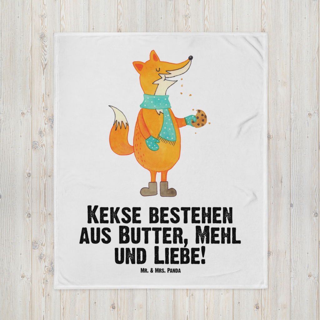 Babydecke Fuchs Keks Babydecke, Babygeschenk, Geschenk Geburt, Babyecke Kuscheldecke, Krabbeldecke, Fuchs, Füchse, Backen Spruch, Kekse, Winter, Weihnachtszeit, Plätzchen, Liebe, Küche Deko