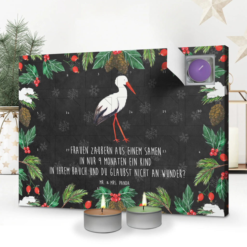 Duftkerzen Adventskalender Storch Adventskalender, Kerzen Adventskalender, Duftkerzen Adventskalender, Tiermotive, Gute Laune, lustige Sprüche, Tiere, Storch, Störche, Schwangerschaft, Geburt, Mutter, Mütter, Mutter werden, Schwanger, Babybauch, Baby