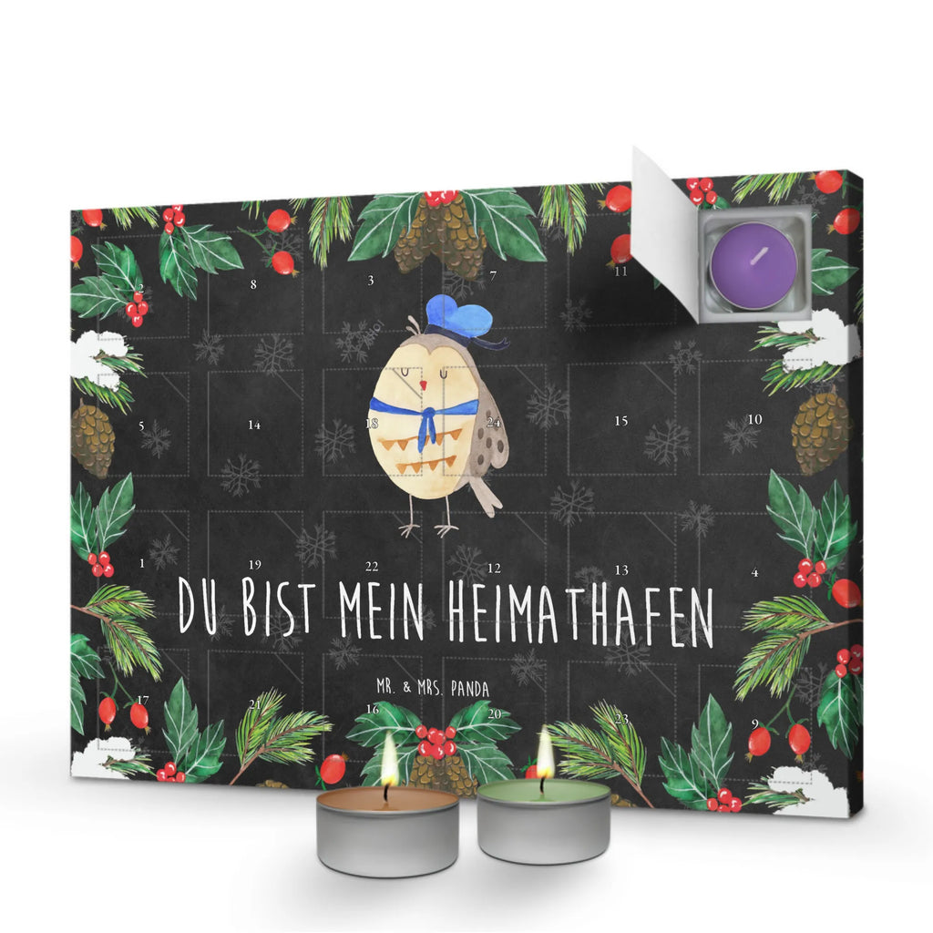 Duftkerzen Adventskalender Eule Matrose Adventskalender, Kerzen Adventskalender, Duftkerzen Adventskalender, Eule, Eule Spruch, Eule Deko, Owl, Wortspiel lustig, Matrose, Freundin, Ehe, Seefahrer, Heimathafen, Hochzeitstag Geschenk