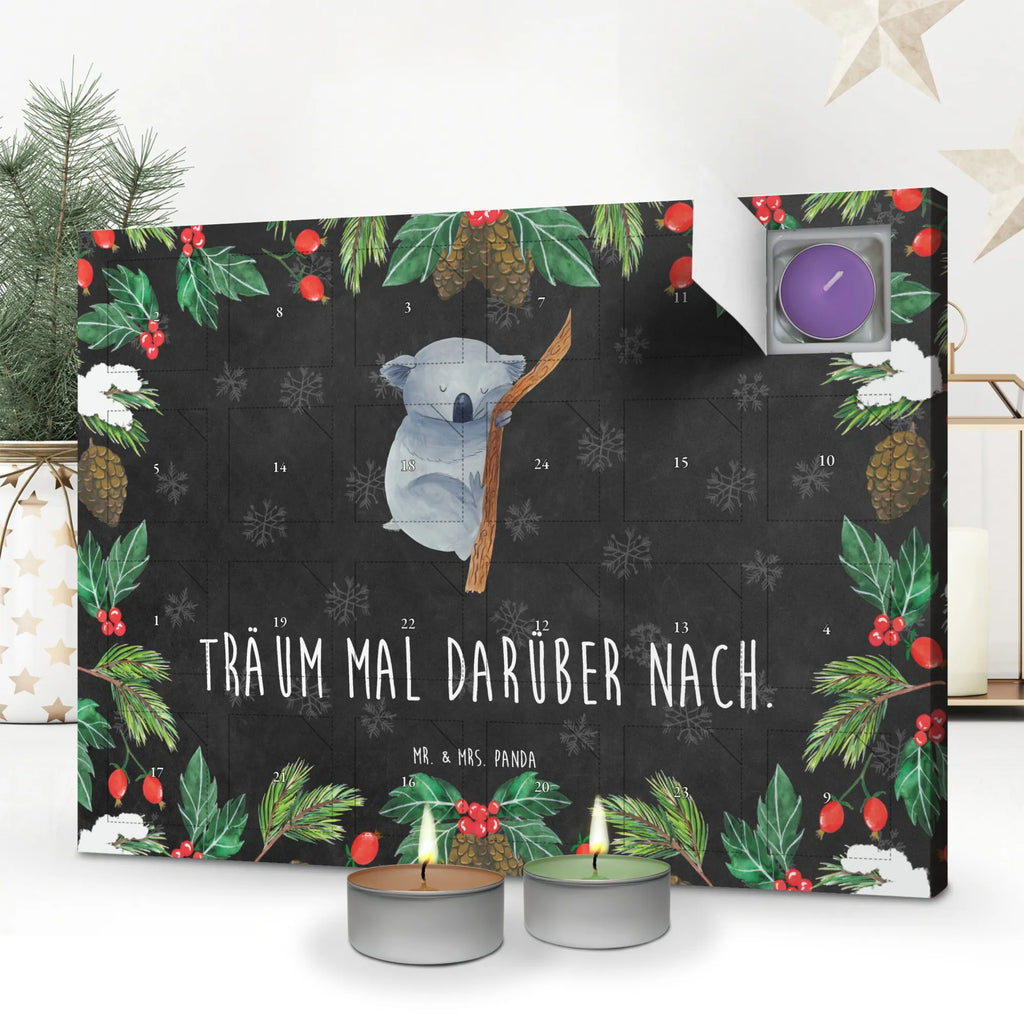 Duftkerzen Adventskalender Koalabär Adventskalender, Kerzen Adventskalender, Duftkerzen Adventskalender, Tiermotive, Gute Laune, lustige Sprüche, Tiere, Koala, träumen, Traum, schlafen, Schlafzimmer, Traumland, Bär, Koalabär