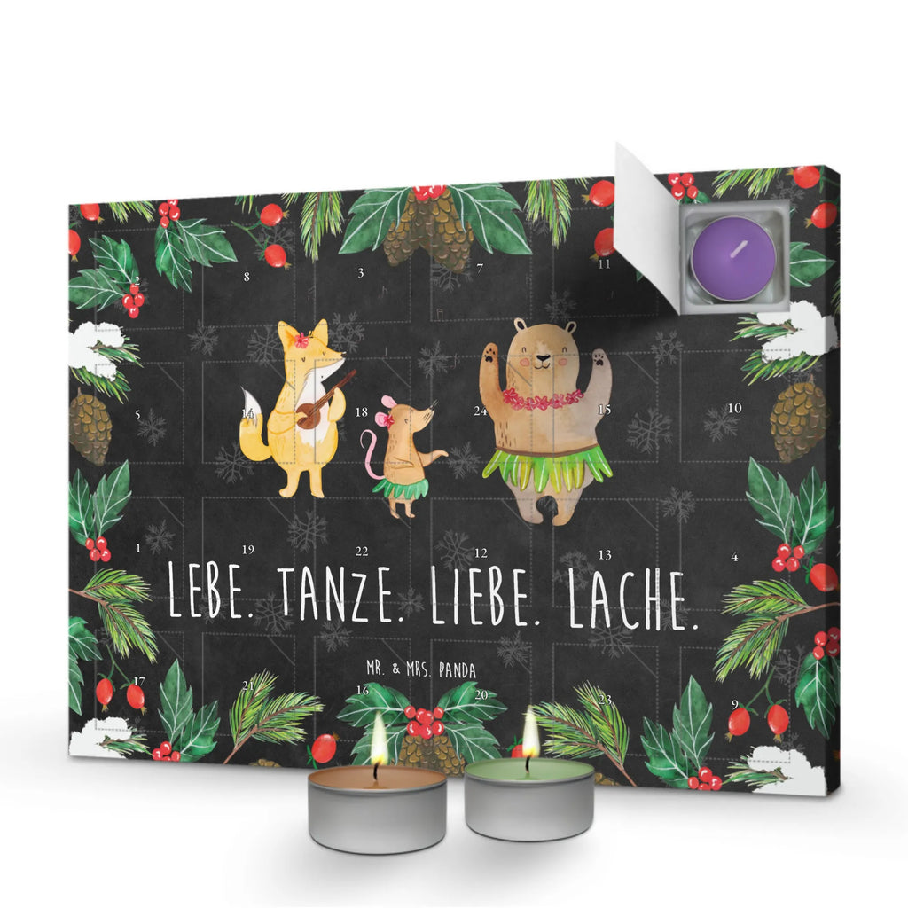 Duftkerzen Adventskalender Waldtiere Aloha Adventskalender, Kerzen Adventskalender, Duftkerzen Adventskalender, Tiermotive, Gute Laune, lustige Sprüche, Tiere, Wald, Waldtiere, Musik, Aloha, Bär, Hase, Igel, Tanzen, Leben, Lachen