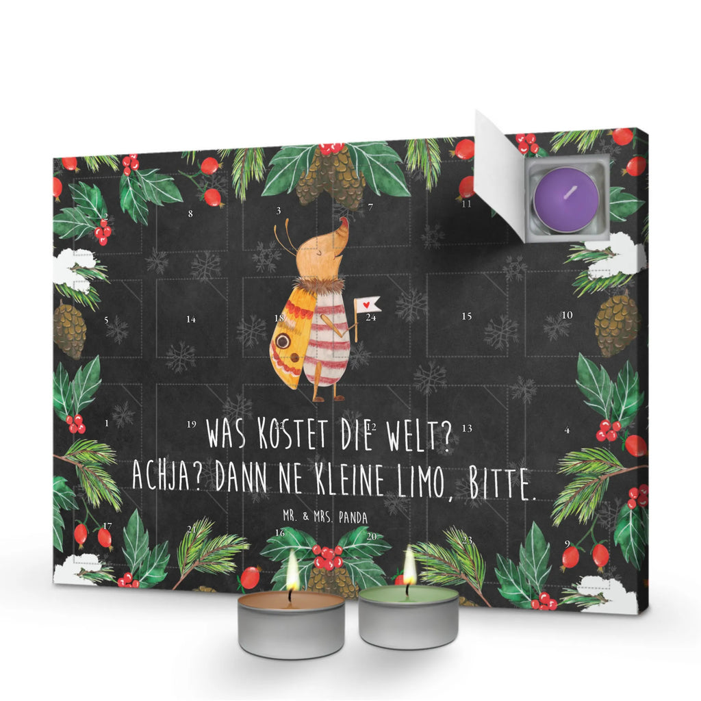 Duftkerzen Adventskalender Nachtfalter Fähnchen Adventskalender, Kerzen Adventskalender, Duftkerzen Adventskalender, Tiermotive, Gute Laune, lustige Sprüche, Tiere, Nachtfalter, Käfer, Spruch lustig, Spruch witzig, süß, niedlich, Küche Deko, Was kostet die Welt